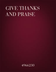 Give Thanks and Praise SA choral sheet music cover